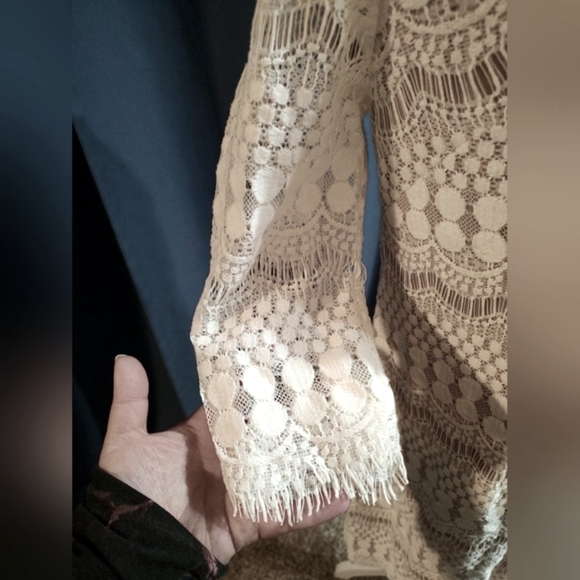 Jessica Howard brand size 10P lace boho/art deco/flapper style midi dress - Picture 9 of 13